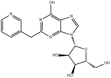 (2R,3R,4S,5R)-2-(6-Hydroxy-2-(pyridin-3-ylmethyl)-9H-purin-9-yl)-5-(hydroxymethyl)tetrahydrofuran-3,4-diol Structure