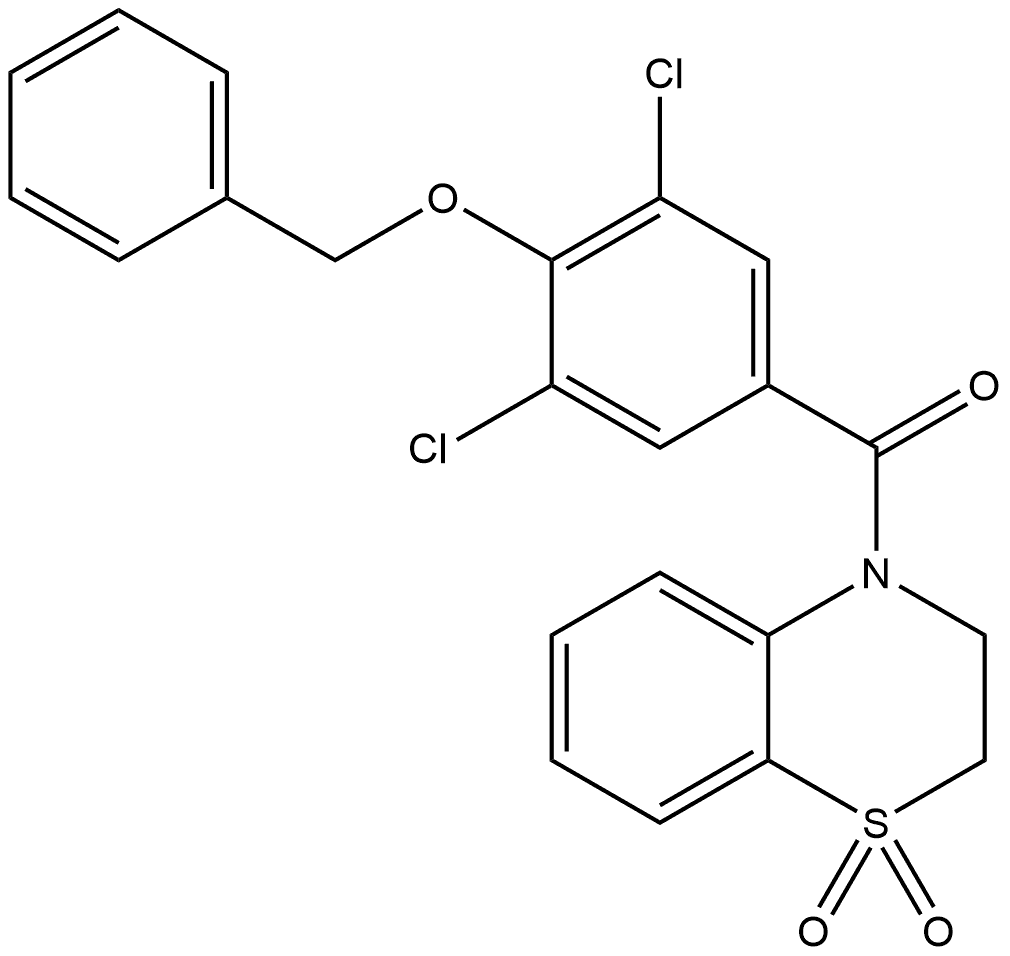 (3,5-Dichloro-4-hydroxyphenyl)(2,3-dihydro-4H-1,4-benzothiazin-4-yl)methanone Structure