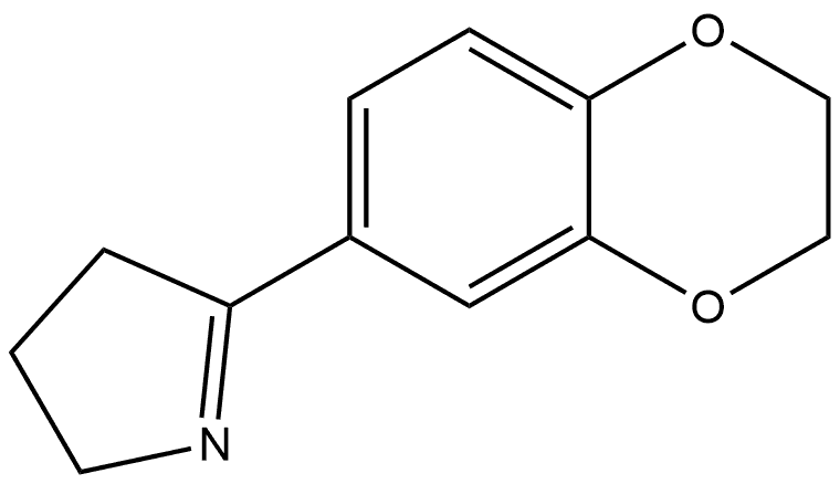 5-(2,3-Dihydrobenzo[b][1,4]dioxin-6-yl)-3,4-dihydro-2H-pyrrole Structure