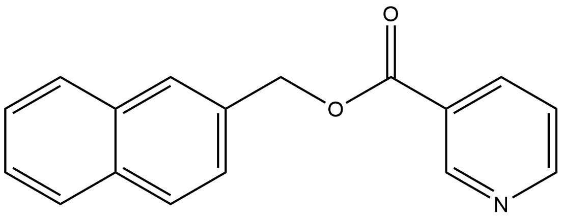 2-Naphthalenylmethyl 3-pyridinecarboxylate Structure