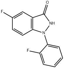5-Fluoro-1-(2-fluorophenyl)-1H-indazol-3(2H)-one Structure