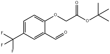 Acetic acid, 2-[2-formyl-4-(trifluoromethyl)phenoxy]-, 1,1-dimethylethyl ester Structure