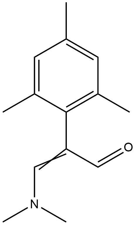 Benzeneacetaldehyde, α-[(dimethylamino)methylene]-2,4,6-trimethyl- Structure