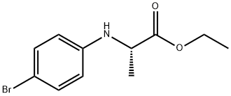 Alanine, N-(4-bromophenyl)-, ethyl ester Structure