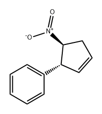 Benzene, [(1R,5S)-5-nitro-2-cyclopenten-1-yl]- 구조식 이미지