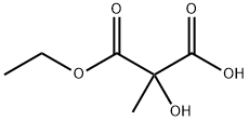 Propanedioic acid, 2-hydroxy-2-methyl-, 1-ethyl ester 구조식 이미지