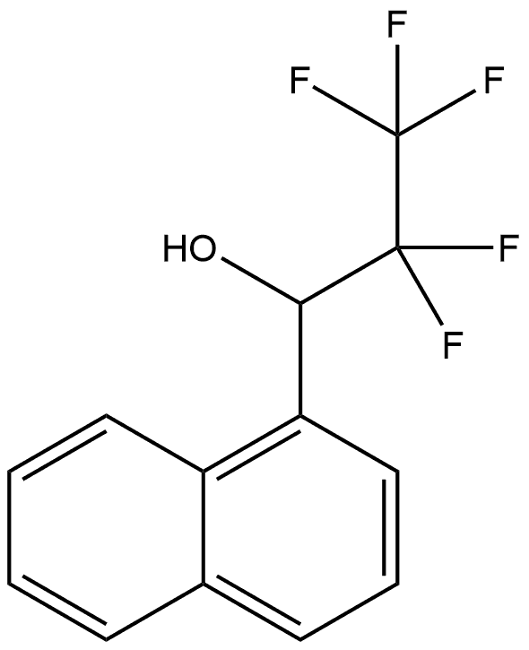 α-(1,1,2,2,2-Pentafluoroethyl)-1-naphthalenemethanol Structure