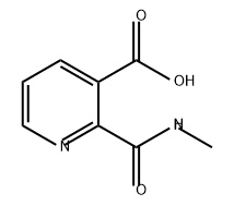 3-Pyridinecarboxylic acid, 2-[(methylamino)carbonyl]- Structure