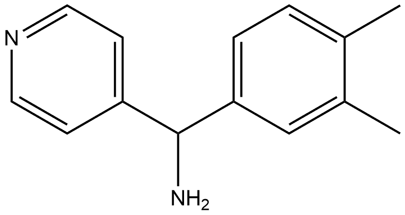 C-(3,4-DIMETHYL-PHENYL)-C-PYRIDIN-4-YL-METHYLAMINE 구조식 이미지