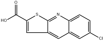 Thieno[2,3-b]quinoline-2-carboxylic acid, 6-chloro- Structure