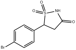 3-Isothiazolidinone, 5-(4-bromophenyl)-, 1,1-dioxide Structure