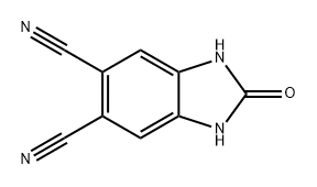 1H-Benzimidazole-5,6-dicarbonitrile, 2,3-dihydro-2-oxo- Structure