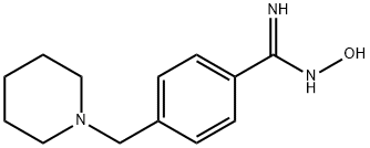 BENZENECARBOXIMIDAMIDE, N'-HYDROXY-4-(1-PIPERIDINYLMETHYL)- Structure