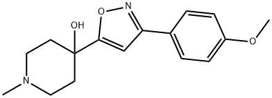 4-PIPERIDINOL, 4-[3-(4-METHOXYPHENYL)-5-ISOXAZOLYL]-1-METHYL- Structure