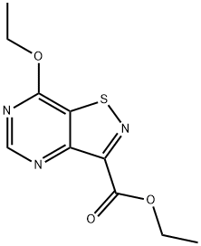 ETHYL 7-ETHOXYISOTHIAZOLO[4,5-D]PYRIMIDINE-3-CARBOXYLATE 구조식 이미지