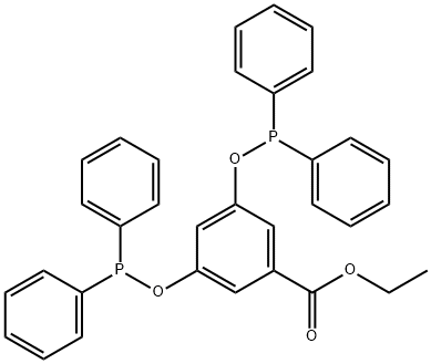 ETHYL 3,5-BIS((DIPHENYLPHOSPHINO)OXY)BE& Structure