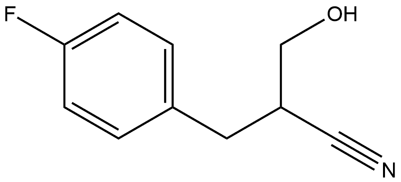 2-[(4-fluorophenyl)methyl]-3-hydroxypropanenitrile Structure