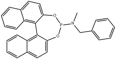 (S)-(+)-(3,5-Dioxa-4-phospha-cyclohepta[2,1-a:3,4-a']dinaphthalen-4-yl)benzyl(methyl)amine Structure