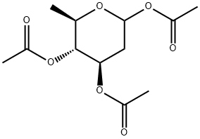 D-arabino-Hexopyranose, 2,6-dideoxy-, 1,3,4-triacetate Structure