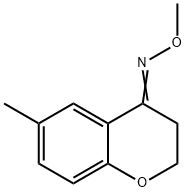 4H-1-Benzopyran-4-one, 2,3-dihydro-6-methyl-, O-methyloxime Structure