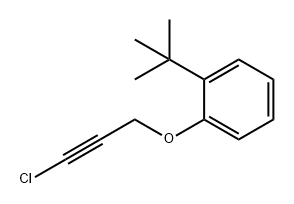 Benzene, 1-[(3-chloro-2-propyn-1-yl)oxy]-2-(1,1-dimethylethyl)- Structure