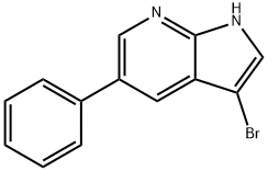 3-Bromo-5-phenyl-1H-pyrrolo[2,3-b]pyridine Structure