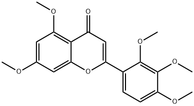 5,7-Dimethoxy-2-(2,3,4-trimethoxyphenyl)-4H-chromen-4-one 구조식 이미지