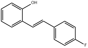 Phenol, 2-[(1E)-2-(4-fluorophenyl)ethenyl]- Structure