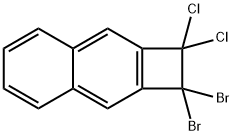 Cyclobuta[b]naphthalene, 1,1-dibromo-2,2-dichloro-1,2-dihydro- 구조식 이미지