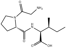 (2S,3S)-2-((S)-1-(2-Aminoacetyl)pyrrolidine-2-carboxamido)-3-methylpentanoic acid Structure