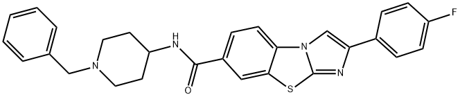 N-(1-Benzylpiperidin-4-yl)-2-(4-fluorophenyl)imidazo[2,1-b][1,3]benzothiazole-6-carboxamide Structure