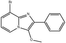 Imidazo[1,2-a]pyridine, 8-bromo-3-methoxy-2-phenyl- Structure