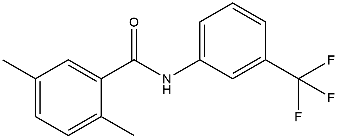 2,5-Dimethyl-N-[3-(trifluoromethyl)phenyl]benzamide Structure