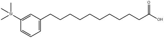 11-(3-(Trimethylsilyl)phenyl)undecanoic acid Structure