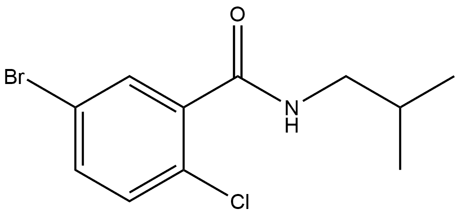 5-Bromo-2-chloro-N-(2-methylpropyl)benzamide Structure