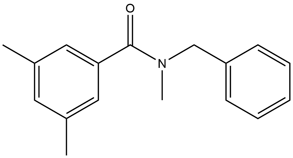 N,3,5-Trimethyl-N-(phenylmethyl)benzamide Structure