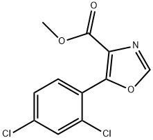 methyl 5-(2,4-dichlorophenyl)-1,3-oxazole-4-carboxylate Structure