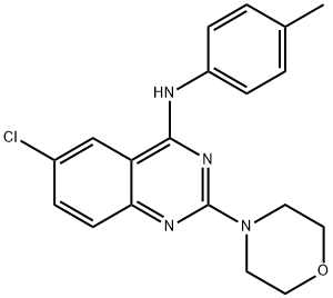 6-Chloro-2-morpholino-N-(p-tolyl)quinazolin-4-amine Structure