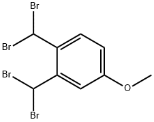 Benzene, 1,2-bis(dibromomethyl)-4-methoxy- Structure