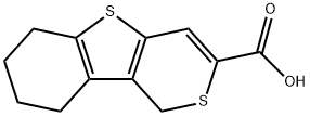 1H-[1]Benzothieno[3,2-c]thiopyran-3-carboxylic acid, 6,7,8,9-tetrahydro- Structure