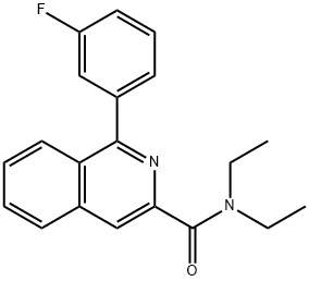 N,N-Diethyl-1-(3-fluorophenyl)isoquinoline-3-carboxamide Structure