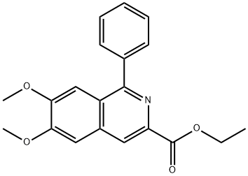 Ethyl 6,7-dimethoxy-1-phenylisoquinoline-3-carboxylate Structure