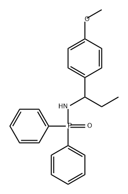 Phosphinic amide, N-[1-(4-methoxyphenyl)propyl]-P,P-diphenyl- Structure