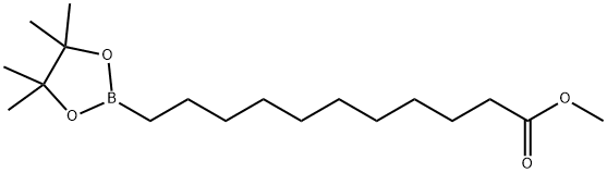 1,3,2-Dioxaborolane-2-undecanoic acid, 4,4,5,5-tetramethyl-, methyl ester Structure