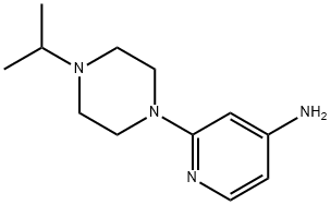 4-Pyridinamine, 2-[4-(1-methylethyl)-1-piperazinyl]- Structure