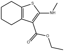 Benzo[b]thiophene-3-carboxylic acid, 4,5,6,7-tetrahydro-2-(methylamino)-, ethyl ester Structure