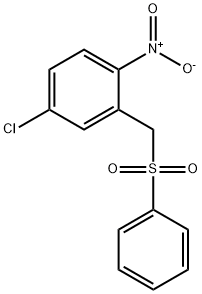 Benzene, 4-chloro-1-nitro-2-[(phenylsulfonyl)methyl]- Structure