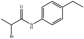 Propanamide, 2-bromo-N-(4-ethylphenyl)- Structure