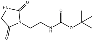 Carbamic acid, [2-(2,5-dioxo-1-imidazolidinyl)ethyl]-, 1,1-dimethylethyl ester (9CI) Structure