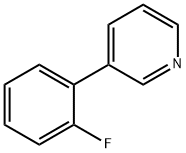 Pyridine, 3-(2-fluorophenyl)- Structure
